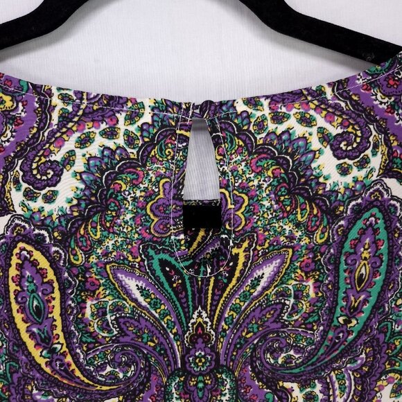 JCrew Blouse Womens Medium Talitha Paisley Print Long Sleeve Top - Picture 7 of 13